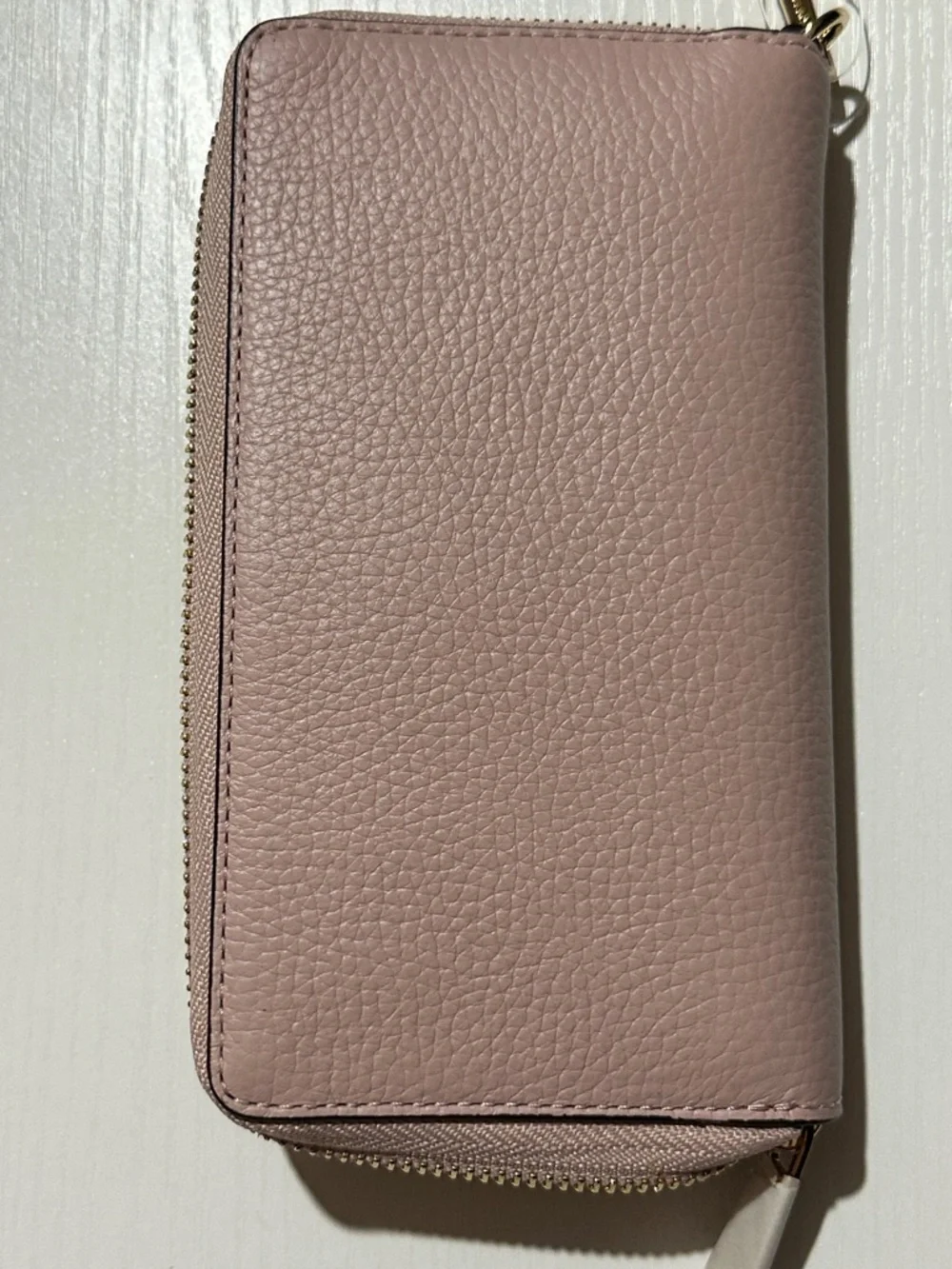 Michael Kors Dusty Pink Pebbled Leather Wristlet Wallet
